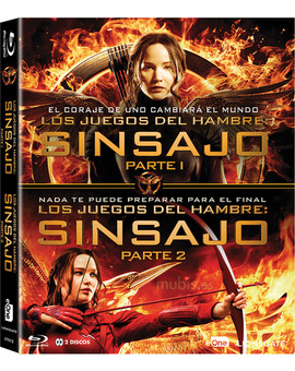 Pack Los Juegos del Hambre: Sinsajo. Partes 1 y 2 Blu-ray