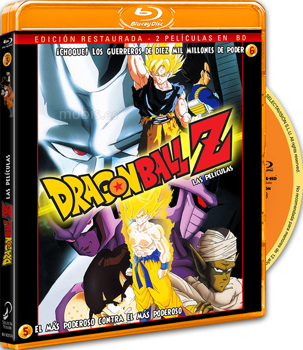 carátula Dragon Ball Z: Las Películas 5 y 6 Blu-ray 1