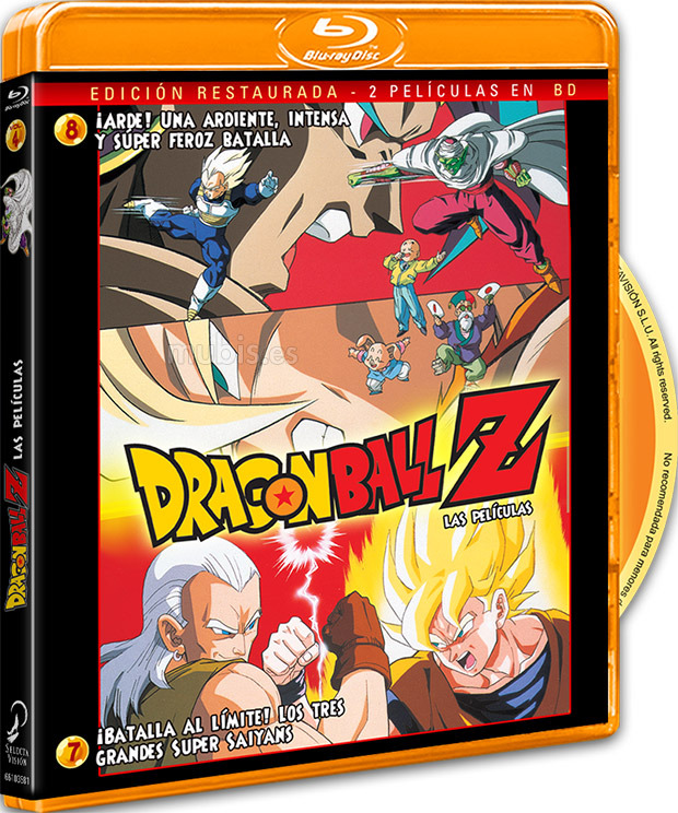 carátula Dragon Ball Z: Las Películas 7 y 8 Blu-ray 1