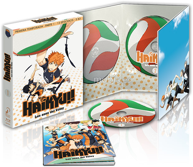 carátula Haikyu!! Los Ases del Vóley - Primera Temporada Parte 1 Blu-ray 1