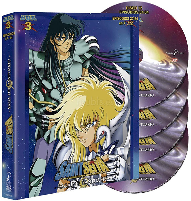 carátula Los Caballeros del Zodiaco (Saint Seiya) - Box 3 Blu-ray 1