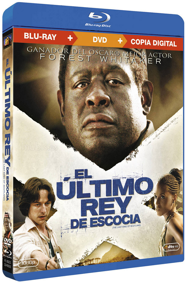 carátula El Último Rey de Escocia (Combo Blu-ray + DVD) Blu-ray 1