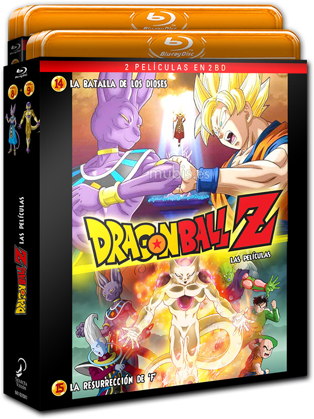 Dragon Ball Z: Las Películas 14 y 15 (Battle of Gods y La Resurrección de F) Blu-ray