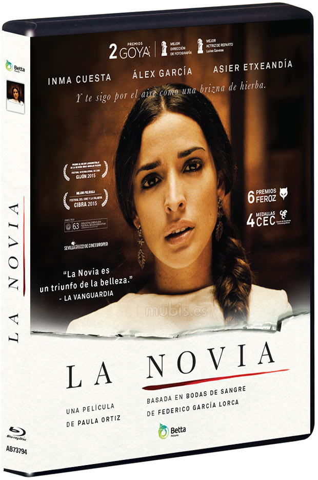carátula La Novia Blu-ray 1