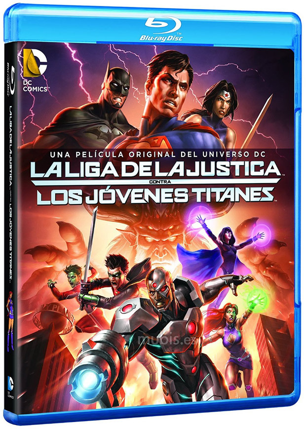 carátula La Liga de la Justicia contra los Jóvenes Titanes Blu-ray 1