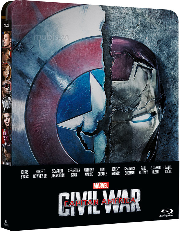 carátula Capitán América: Civil War - Edición Metálica Blu-ray 1