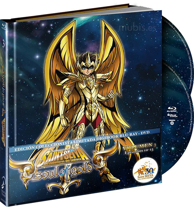 carátula Los Caballeros del Zodiaco (Saint Seiya) - Soul of God Vol. 3 (Edición Coleccionista) Blu-ray 1