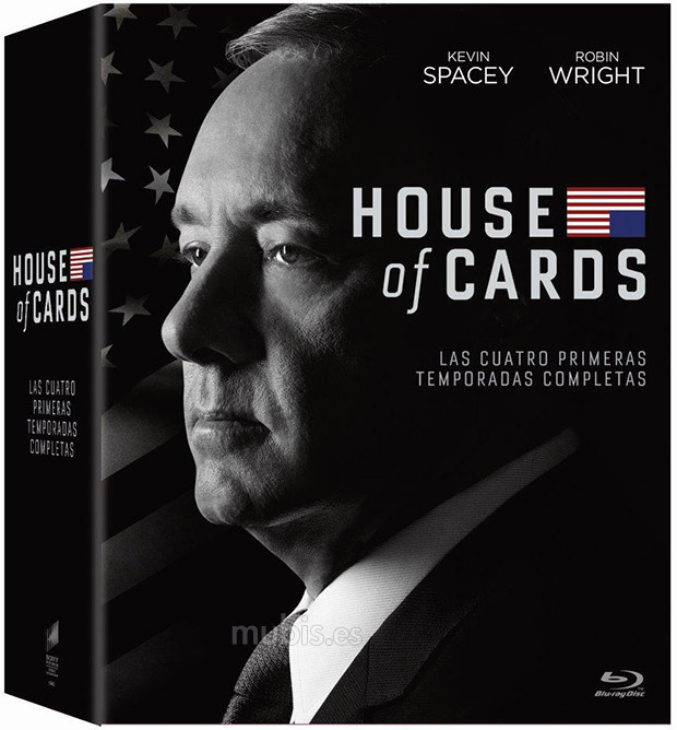 carátula House of Cards - Temporadas 1 a 4 Blu-ray 1