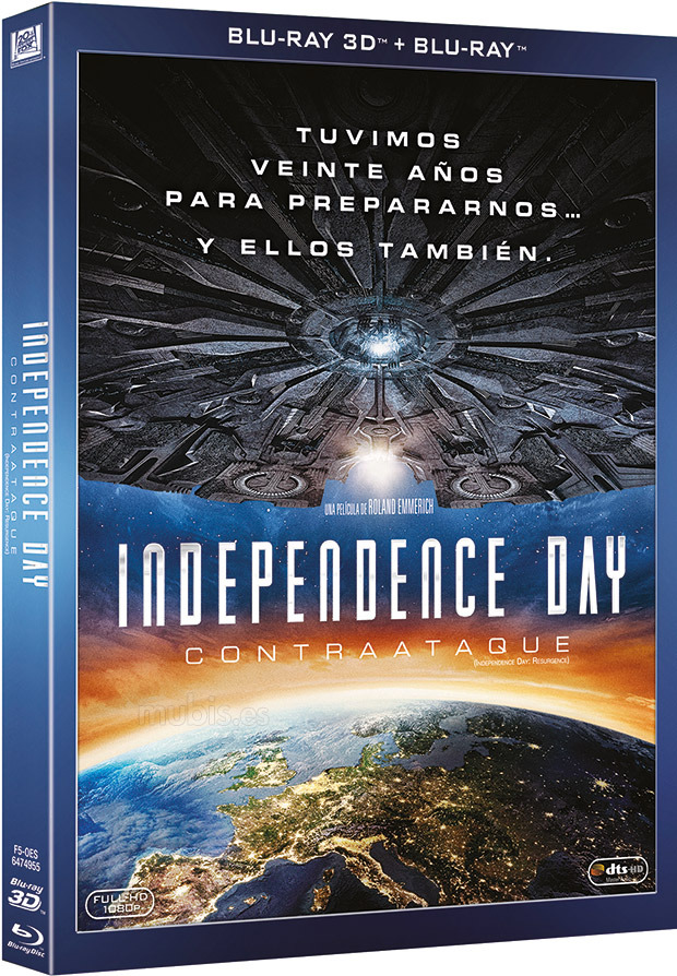carátula Independence Day: Contraataque Blu-ray 3D 1