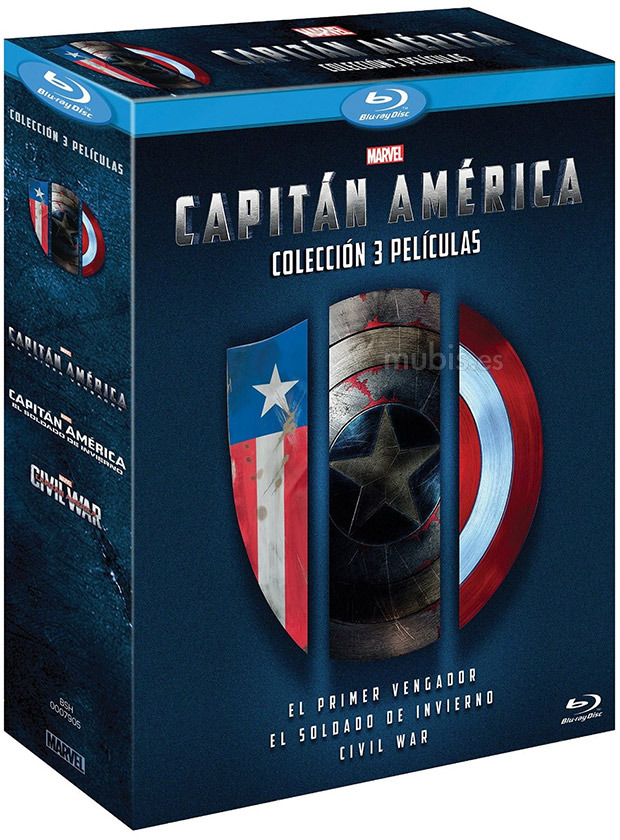 carátula Trilogía Capitán América Blu-ray 1