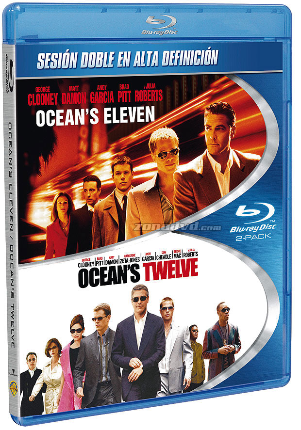 Pack Ocean's 11 + Ocean's 12 Blu-ray
