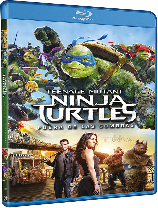 carátula Ninja Turtles: Fuera de las Sombras Blu-ray 1