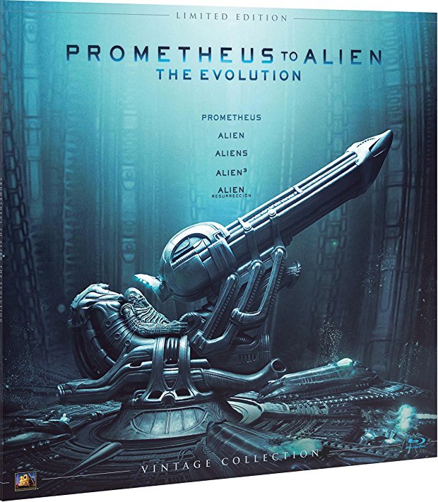 carátula Prometheus to Alien - The Evolution (Vinilo Vintage Collection) Blu-ray 1