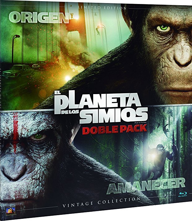 El Planeta de los Simios Doble Pack (Vinilo Vintage Collection) Blu-ray