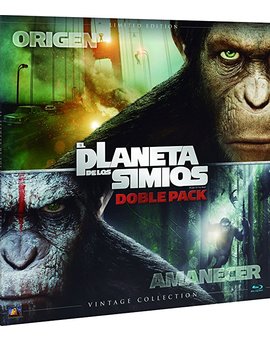 El Planeta de los Simios Doble Pack (Vinilo Vintage Collection) Blu-ray