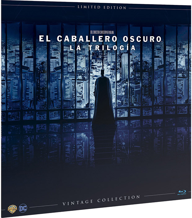 carátula El Caballero Oscuro - La Trilogía (Vinilo Vintage Collection) Blu-ray 1