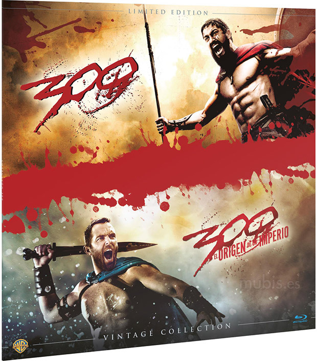 Pack 300 + 300: El Origen de un Imperio (Vinilo Vintage Collection) Blu-ray