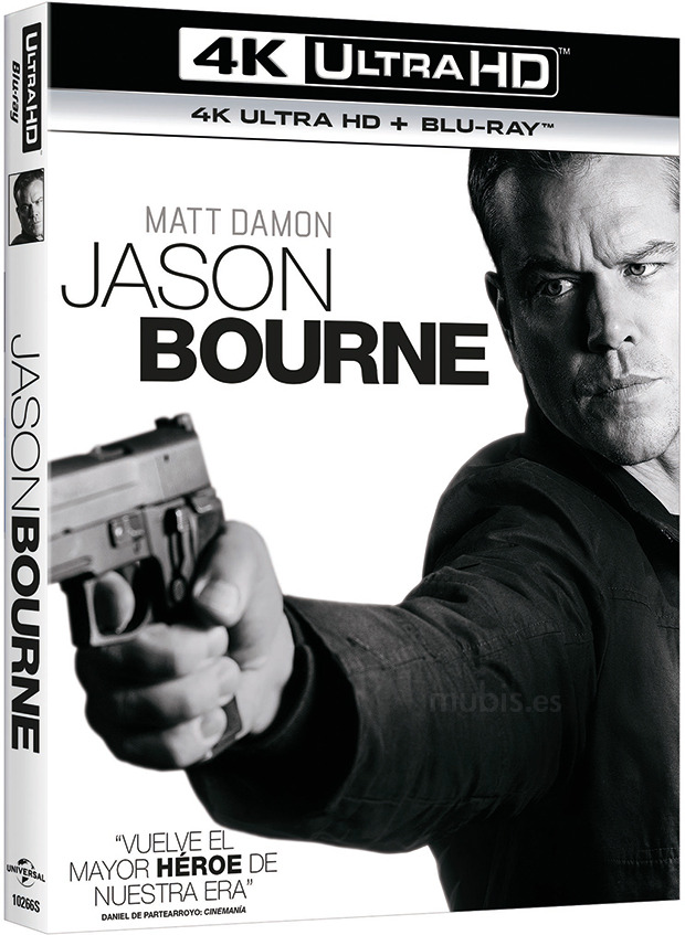 carátula Jason Bourne Ultra HD Blu-ray 1