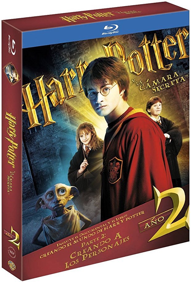 carátula Harry Potter y la Cámara Secreta - Edición Definitiva Libro Blu-ray 1