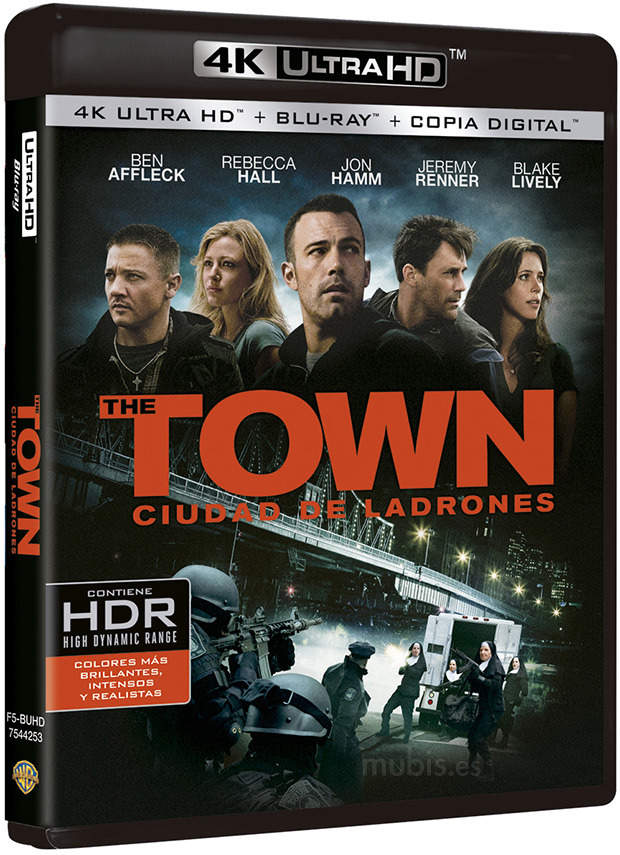 carátula The Town (Ciudad de Ladrones) Ultra HD Blu-ray 1