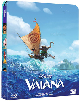 Vaiana en Steelbook en 3D y 2D