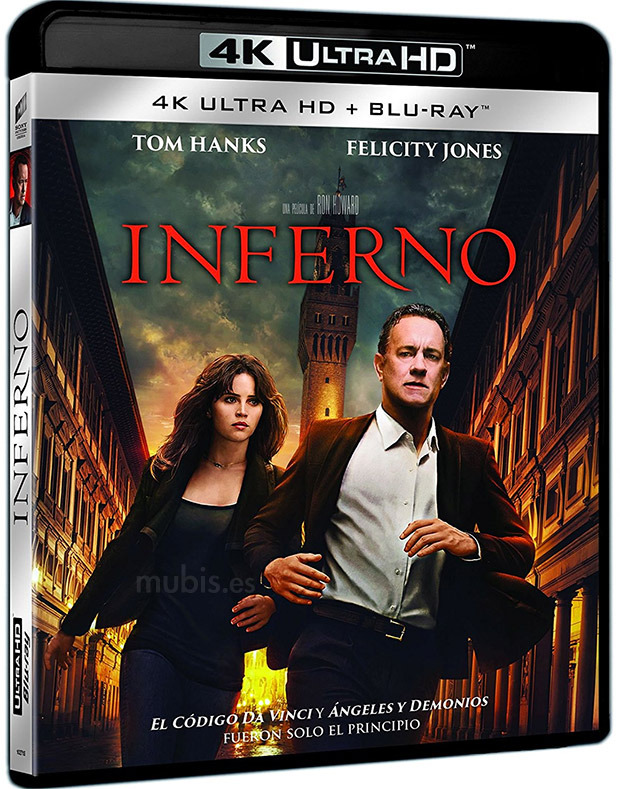 carátula Inferno Ultra HD Blu-ray 1