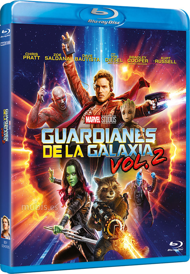 carátula Guardianes de la Galaxia Vol. 2 Blu-ray 1