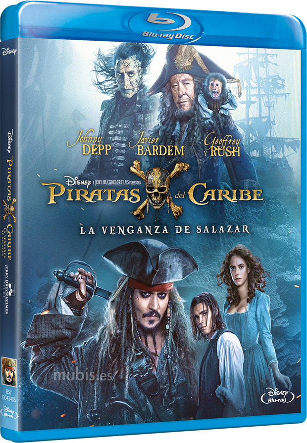 carátula Piratas del Caribe: La Venganza de Salazar Blu-ray 1