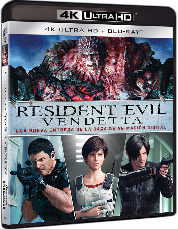carátula Resident Evil: Vendetta Ultra HD Blu-ray 1