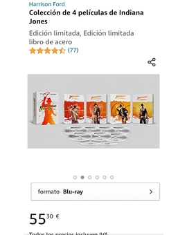 61€ en casa Steelbooks de Indiana Jones