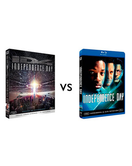 Comparativa de las dos ediciones Blu-ray de Independence Day