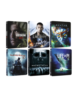 Seis nuevos steelbooks "3D" exclusivos de zavvi para diciembre. 