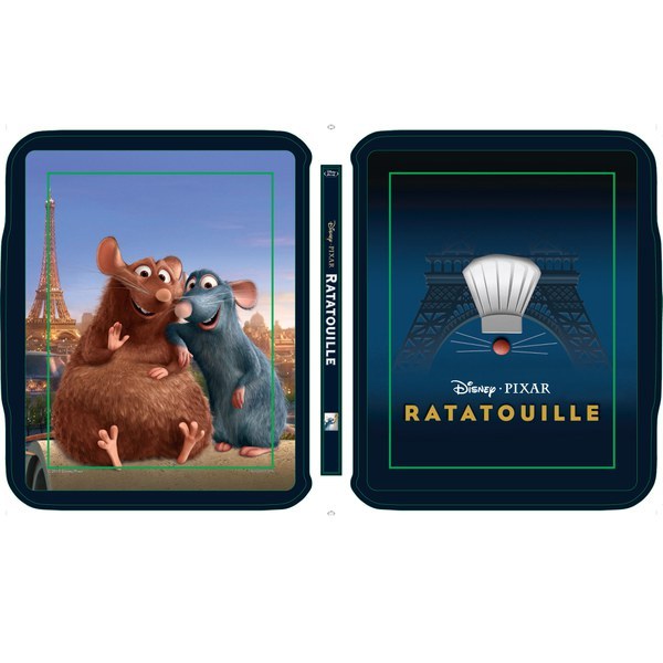 Diseño del steelbook exclusivo de zavvi "Ratatouille"