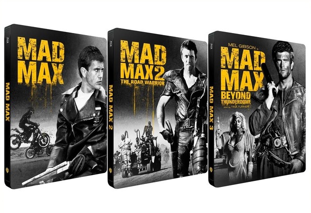 Steelbooks individuales de la trilogía "Mad Max" anunciados en Francia para mayo.