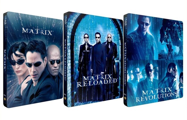 Steelbooks de la trilogía "Matrix" anunciados en Francia.