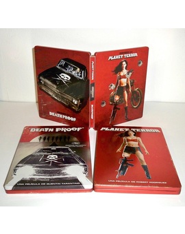 Colección steelbooks "Grindhouse" (Planet Terror/ Death Proof) en DVD & Blu-ray.