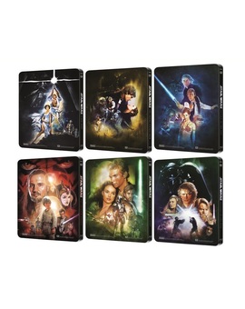 Desveladas las partes traseras e interiores de los steelbooks de Star Wars.