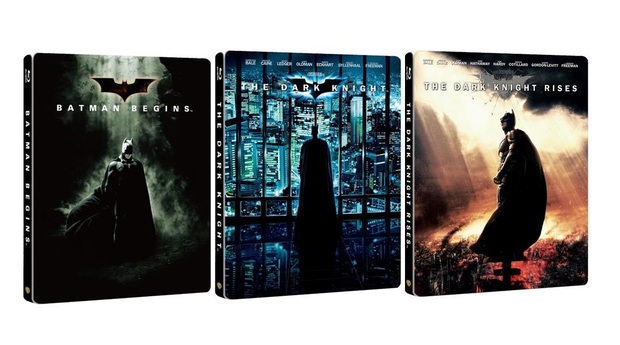 Nuevos steelbooks de la trilogía "The Dark Knight" anunciados en Japón.