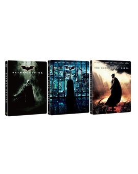 Nuevos steelbooks de la trilogía "The Dark Knight" anunciados en Japón.
