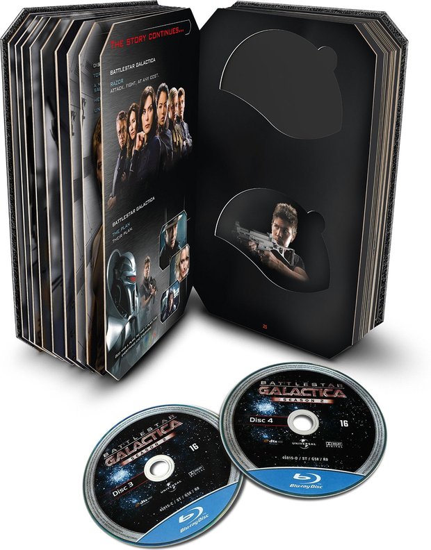 Colección completa de la serie "Battlestar Galactica" en UK.