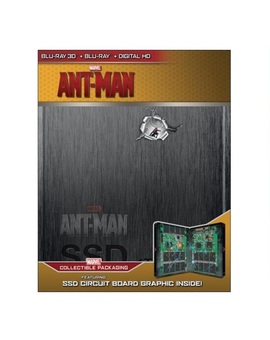 Diseño frontal del steelbook "Ant-Man" en USA.