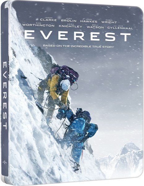 Diseño final para el steelbook de "Everest" en UK, Italia y Alemania.