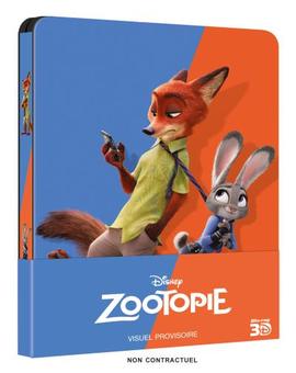 Steelbook de "Zootopia" anunciado en Francia.