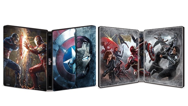 Steelbook "Captain America: Civil War" exclusivo en Norteamérica.