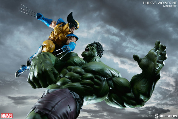 Maqueta exclusiva Hulk Vs. Wolverine de Sideshow para 2017.