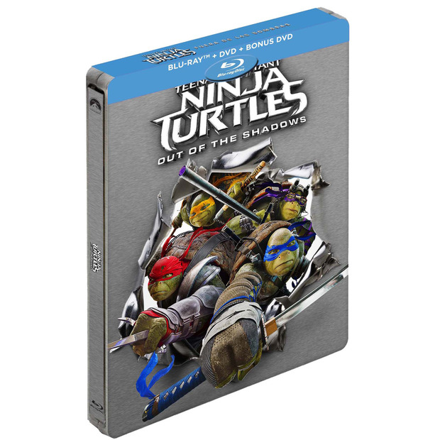 Steelbook de "Tortugas Ninja: Fuera de las sombras" anunciado en exclusiva en España.