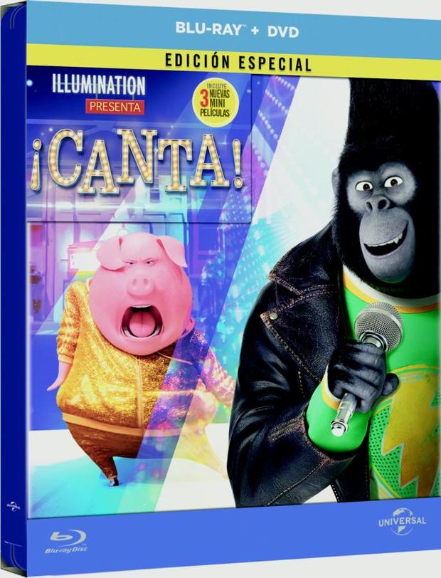 Steelbook exclusivo de "¡Canta!" anunciado en España.