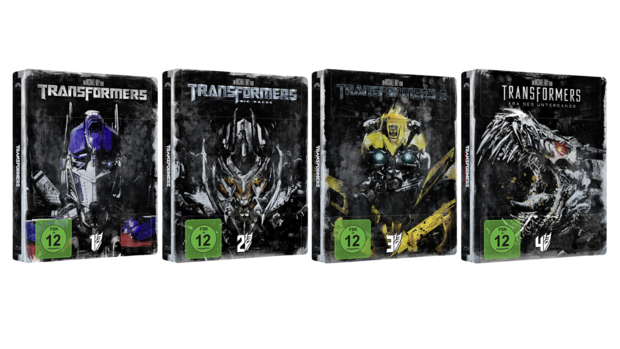 Nuevos steelbooks de la saga Transformers en Alemania.