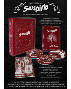 Una edición limitada de "Suspiria" anunciada en Alemania.