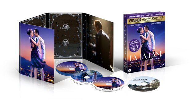 Digipak de "La La Land" anunciado en Los Países Bajos.